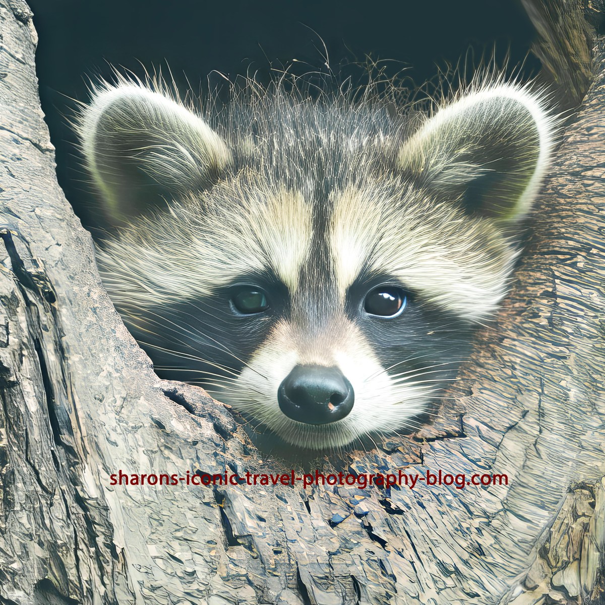 Raccoons in a Tree&nbsp;Hole